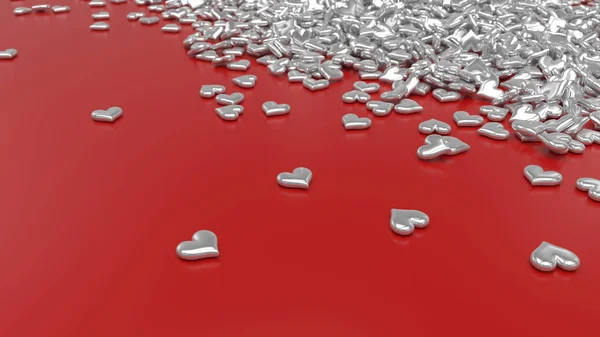 Render 3D dello sfondo di San Valentino — Foto Stock