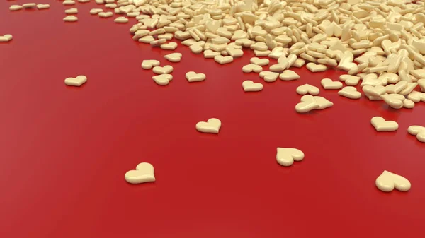 Render 3D dello sfondo di San Valentino — Foto Stock