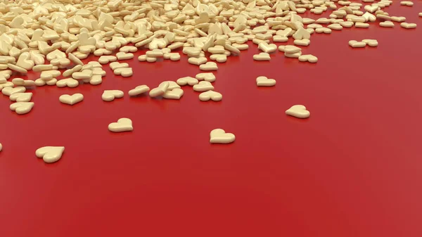 3D Render of Valentine 's Day background — стоковое фото