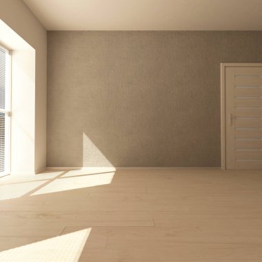 3d Çağdaş Boş Oda