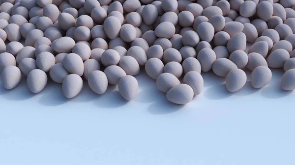 3d renderizado de huevos de Pascua coloridos — Foto de Stock