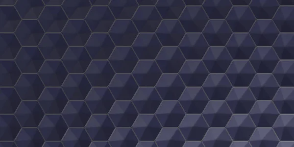 3D geometriska abstrakt hexagonal tapet bakgrund — Stockfoto