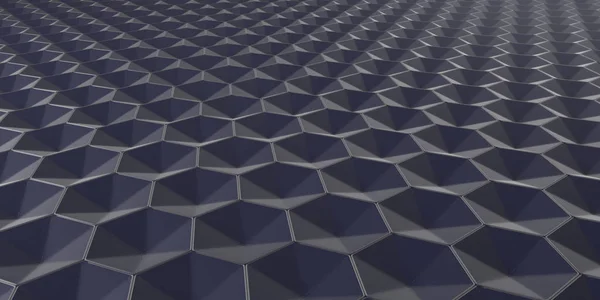3D геометричний абстрактний шестикутний фон шпалер — стокове фото