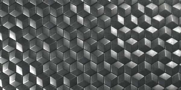 3D Geometric Abstract Hexagonal Wallpaper Background — Stock Photo, Image