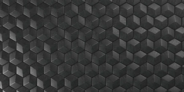 Fondo de pantalla geométrico abstracto hexagonal 3D — Foto de Stock