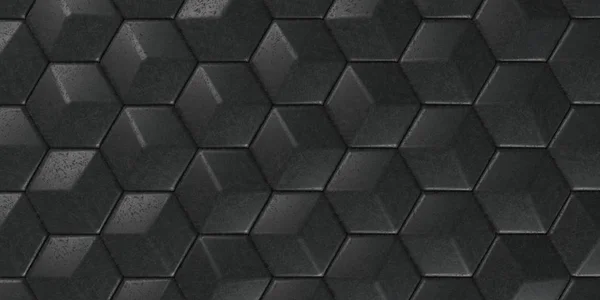 3D Geometric Abstract Hexagonal Wallpaper fundo — Fotografia de Stock