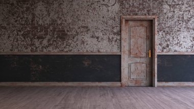 3d Çağdaş Boş Oda