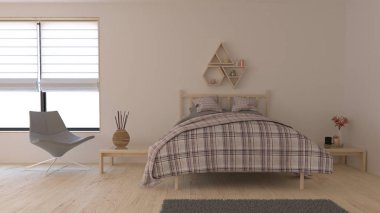 3d Çağdaş Yatak Odası İç