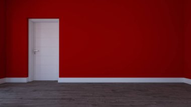 3d Çağdaş Boş Oda