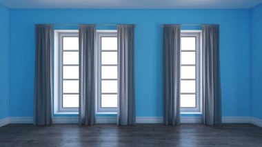 3d Çağdaş Boş Oda