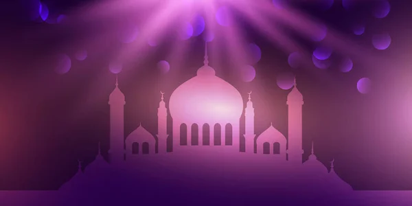 Abstract ontwerp van de banner van de Eid Mubarak — Stockvector