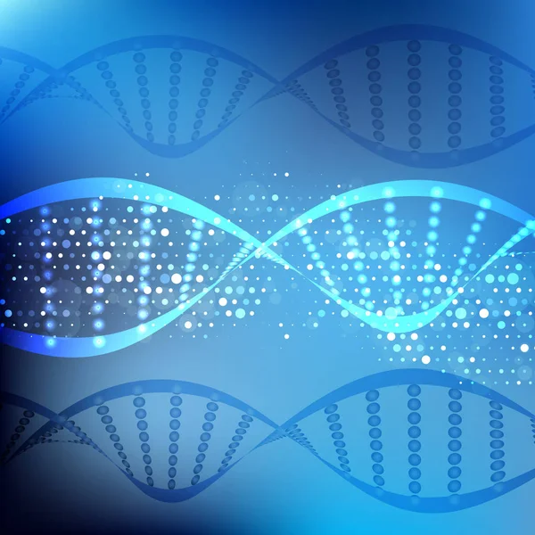 抽象的なDNA鎖の背景 — ストックベクタ