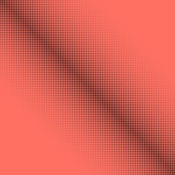 Abstrato meio-tom pontos design fundo em cor de coral —  Vetores de Stock