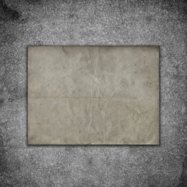 Carta da grunge su un vecchio sfondo di cemento — Foto Stock