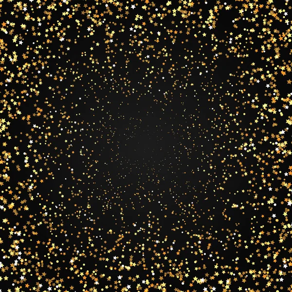 金の星の背景 — ストックベクタ