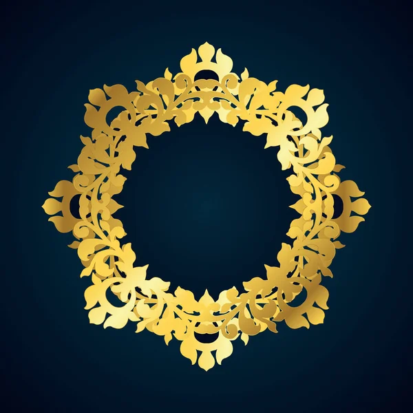 Decorative gold border — Stock Vector
