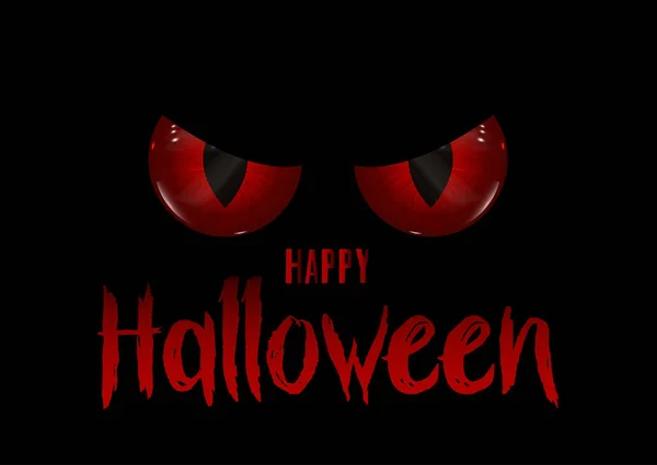 Halloween bakgrund med onda ögon — Stock vektor
