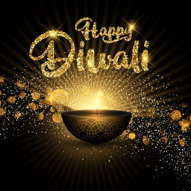 Glittery diwali arka plan 