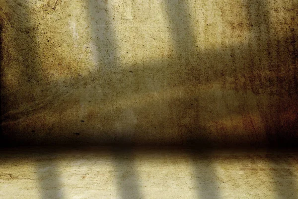 影が付いている3Dグランジルームのインテリア — ストック写真