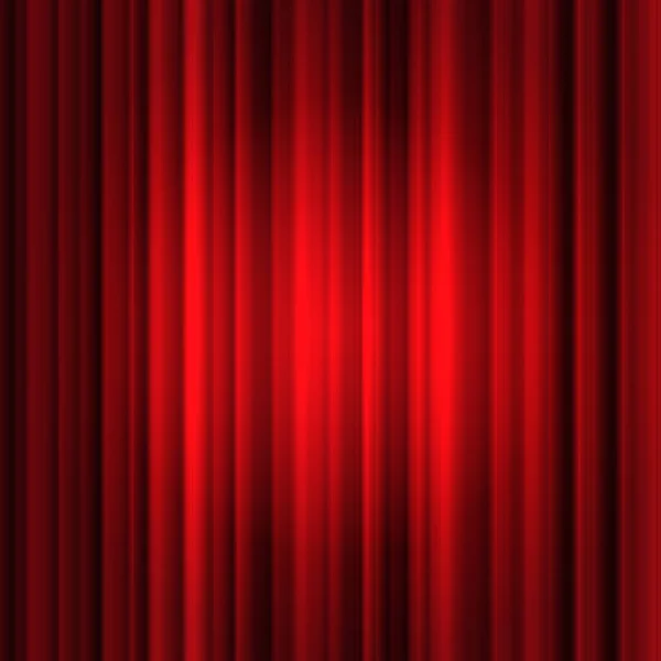 Red silk curtain background — Stock Vector