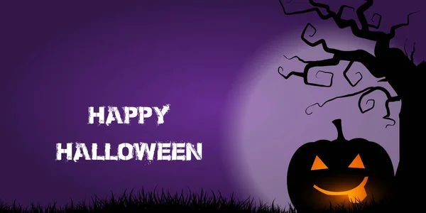 Banner de Halloween — Vector de stock