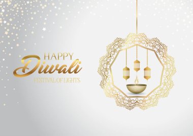 Decorative Diwali background clipart