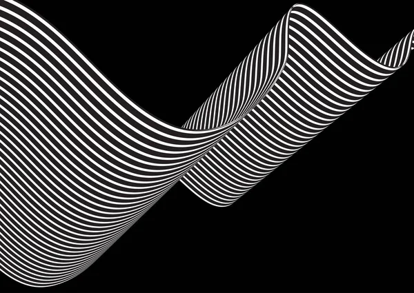 Fond abstrait avec des rayures fluides — Image vectorielle