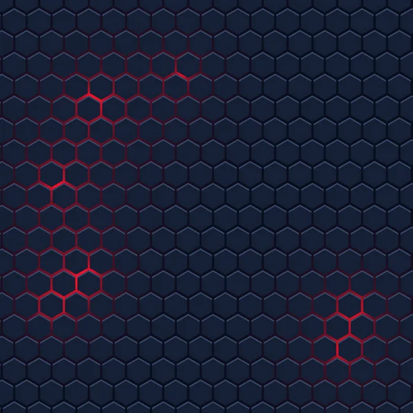 Contexte abstrait avec motif hexagonal — Image vectorielle