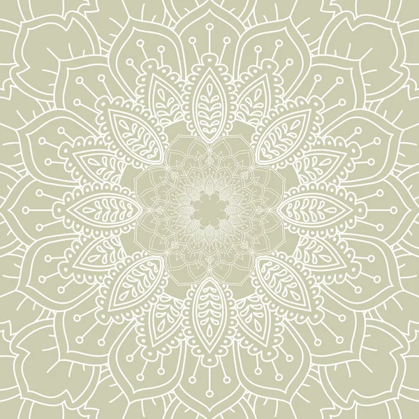 Fondo Decorativo Con Elegante Diseño Mandala — Archivo Imágenes Vectoriales