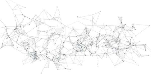 Fond Abstrait Avec Une Conception Connexions Poly Bas — Image vectorielle