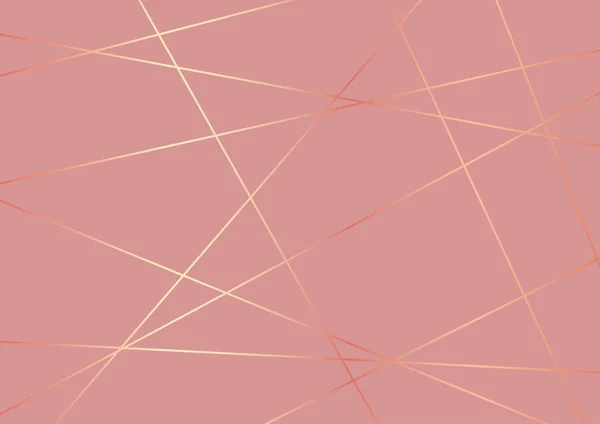 Diseño Abstracto Polietileno Bajo Colores Oro Rosa — Archivo Imágenes Vectoriales