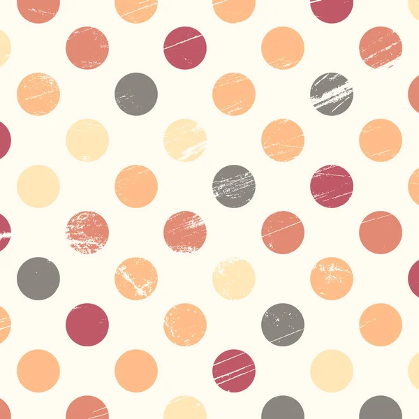 Grunge Stil Polka Dot Design Hintergrund — Stockvektor