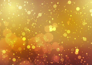 Altın bokeh ışıkları tasarımı ile soyut arkaplan