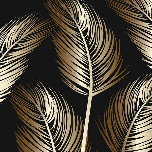 Elegante Palme Blatt Hintergrund Muster Design — Stockvektor