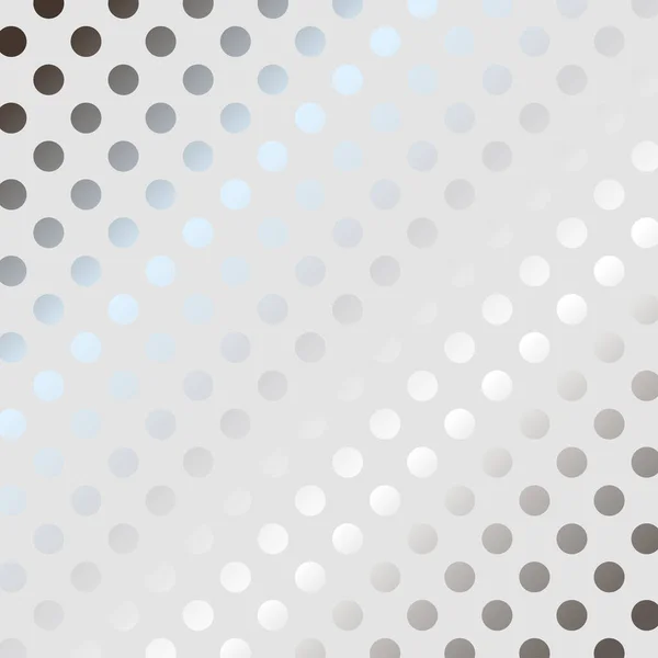 Abstract Background Silver Polka Dot Pattern Design — Stock Vector
