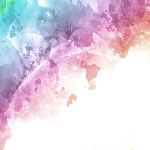 詳細虹色の水彩テクスチャ背景 — ストックベクタ