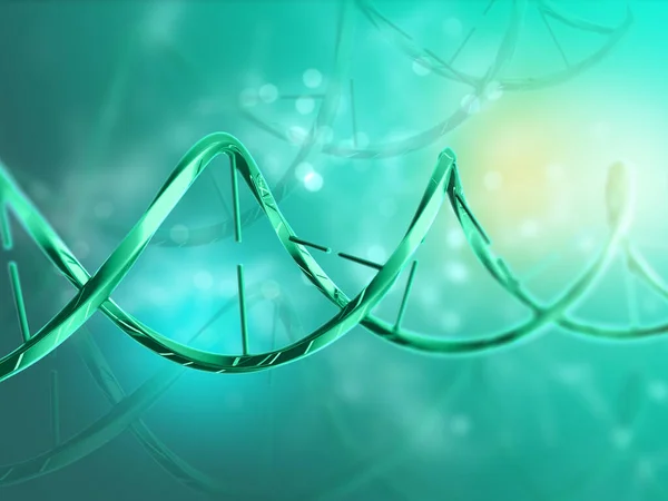 Rendering Background Medico Con Filamento Dna — Foto Stock