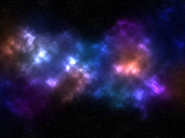 Render Space Sky Colourful Nebula — Stock Photo, Image