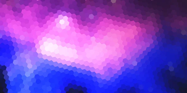 Modèle Bannière Abstrait Avec Design Géométrique Hexagonal — Image vectorielle