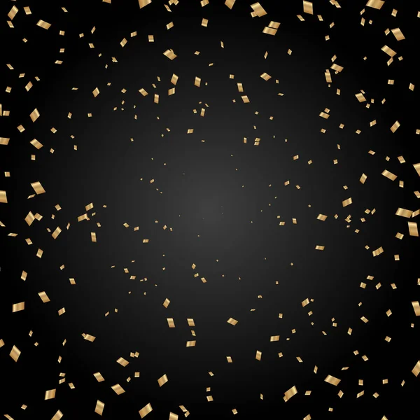 Viering Achtergrond Met Goud Confetti Ontwerp — Stockvector