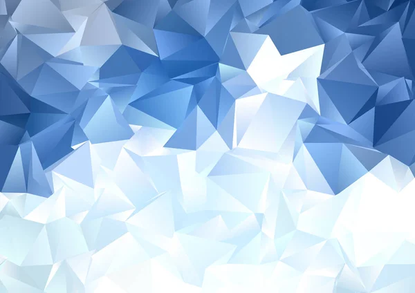 Abstract Background Ice Blue Low Poly Design — Stock Vector