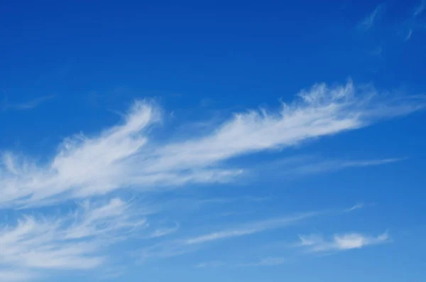 Natuurlijke Achtergrond Mooie Witte Wolken Blauwe — Stockfoto