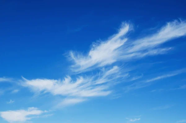 Natuurlijke Achtergrond Mooie Witte Wolken Blauwe — Stockfoto