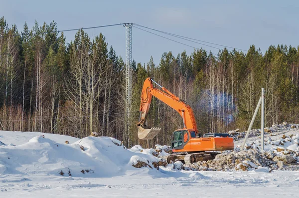 La construction d'une nouvelle route — Photo