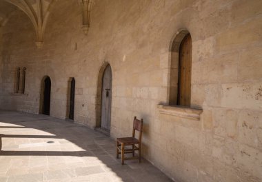 Antik manastır sahne Palma Mayorka İspanya yukarıda yüksek