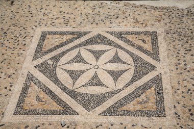 Sicilya İtalya Taormina'da mozaik döşeme