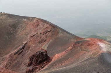 Etna Dağı aktif yanardağ Sicilya İtalya