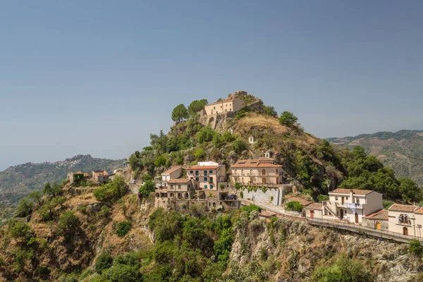 Savoca Sicilya İtalya tepenin topluluğu