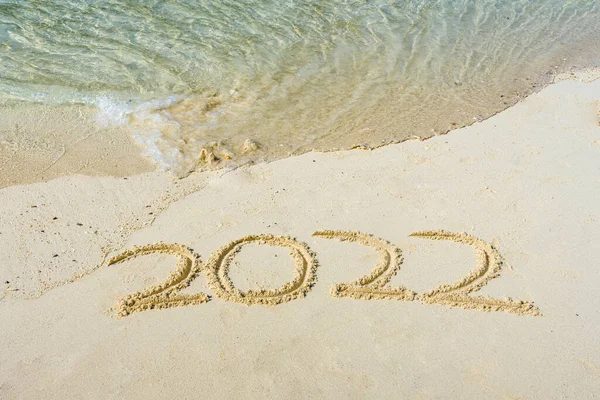 2022 Sand Mit Leerraum Für Die Bearbeitung — Stockfoto