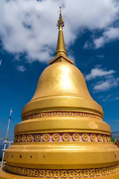 Kostenlose Touristenattraktion Der Große Buddha Wat Tham Seua Tigerhöhlentempel Krabi — Stockfoto